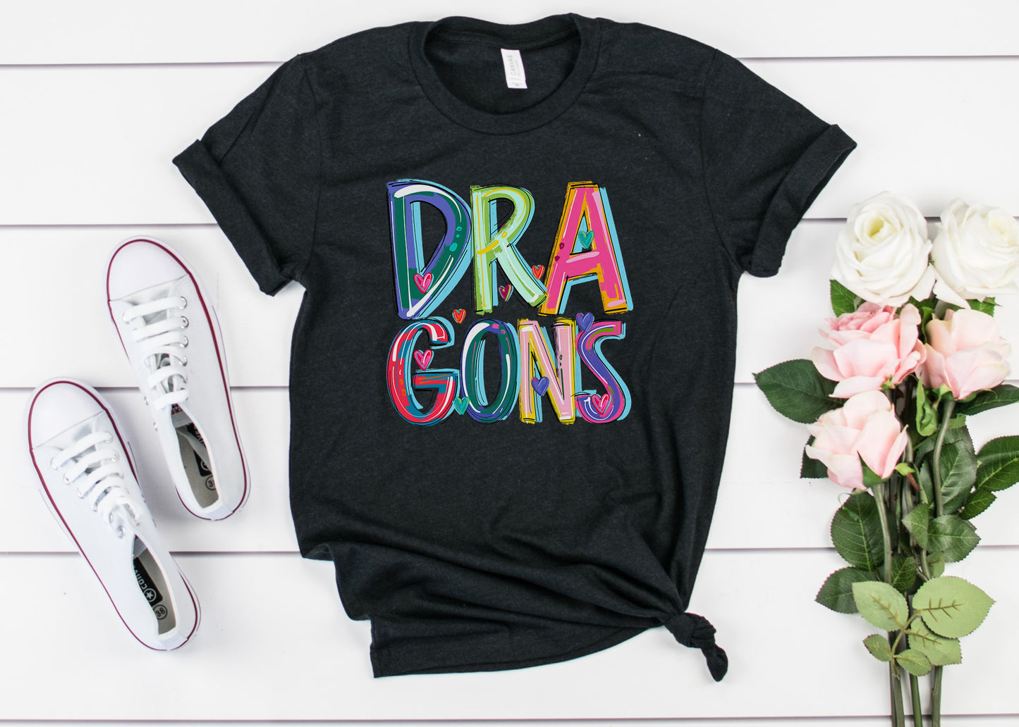 CHEERY Mascot Adult Tee | HJHS Dragons Hillsboro | Spirit Wear