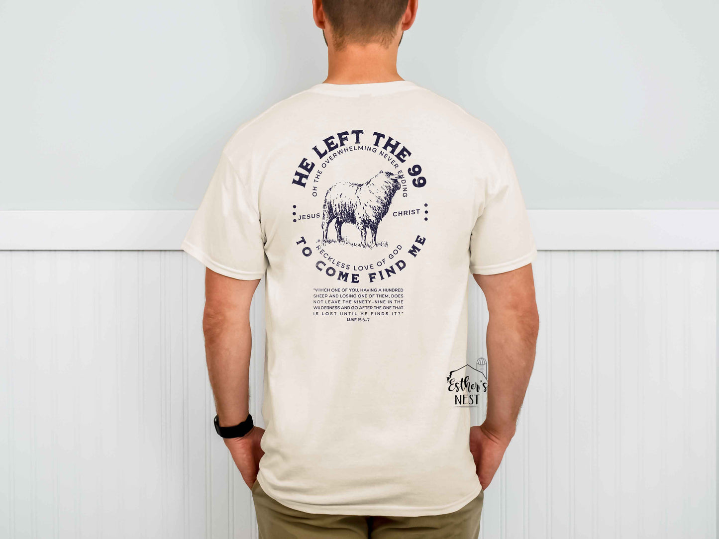 He left the 99 Men's Adult Tee | Faith Collection | Adult Tee Collection | Mens Collection