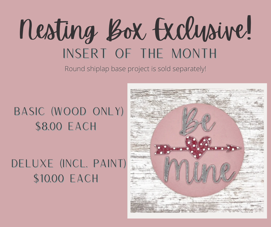 INSERT OF THE MONTH - VALENTINE NESTING BOX EXCLUSIVE