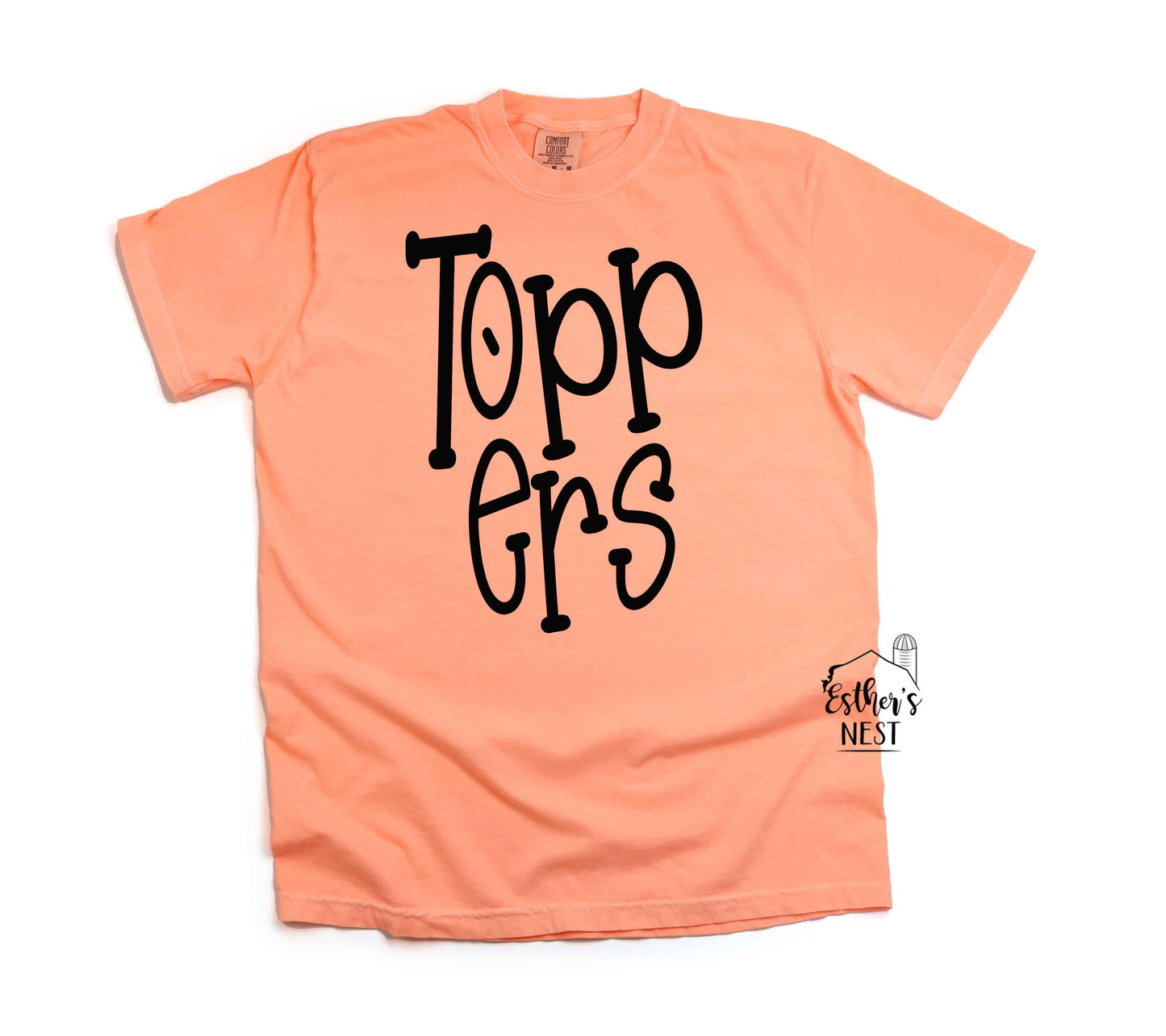 Funky Serif Spirit Wear Adult Tee | Hillsboro Toppers | Spirit Wear Collection