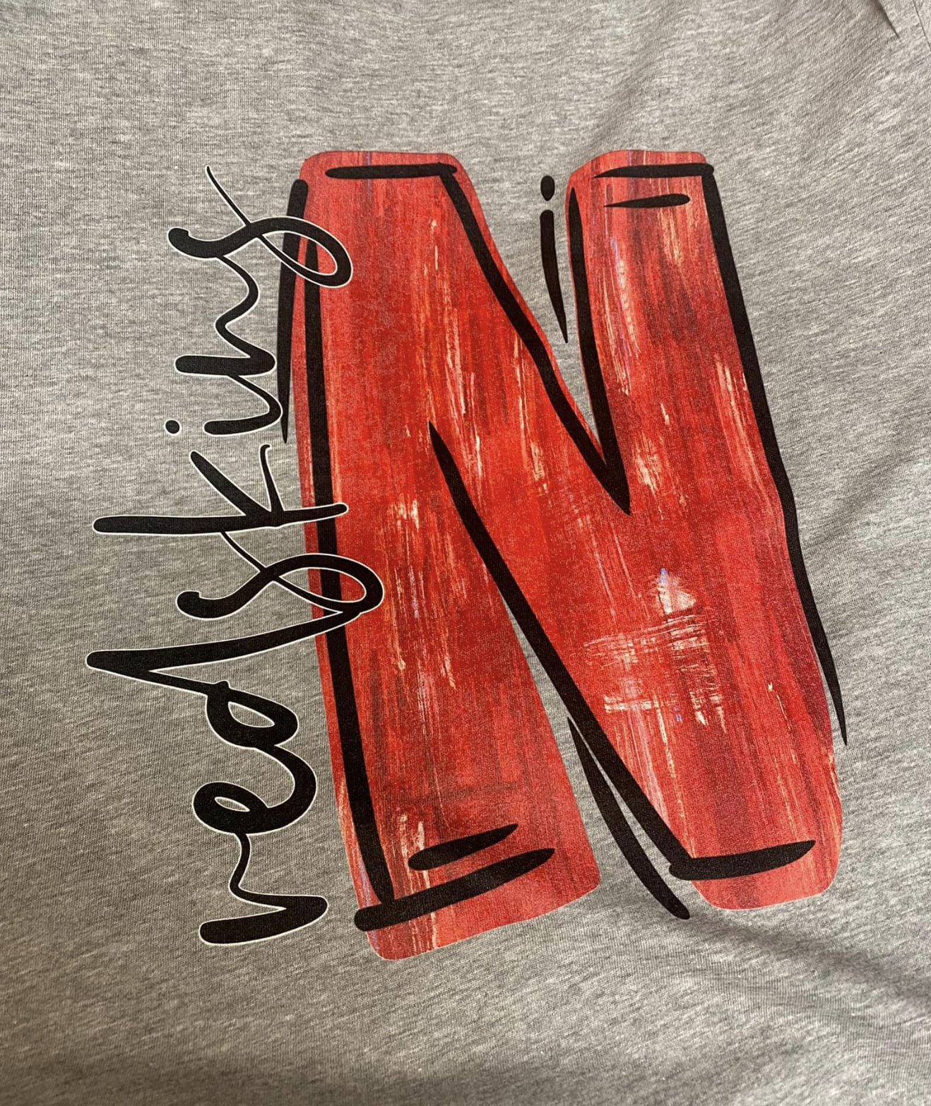 Brushstroke Adult Spirit Tee | Nokomis Redskins | Spirit Wear
