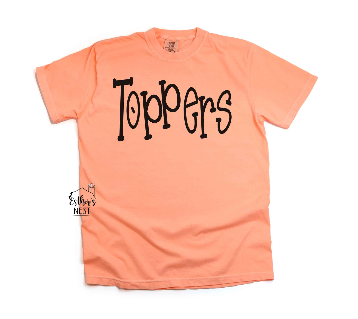 Funky Serif Spirit Wear Adult Tee | Hillsboro Toppers | Spirit Wear Collection