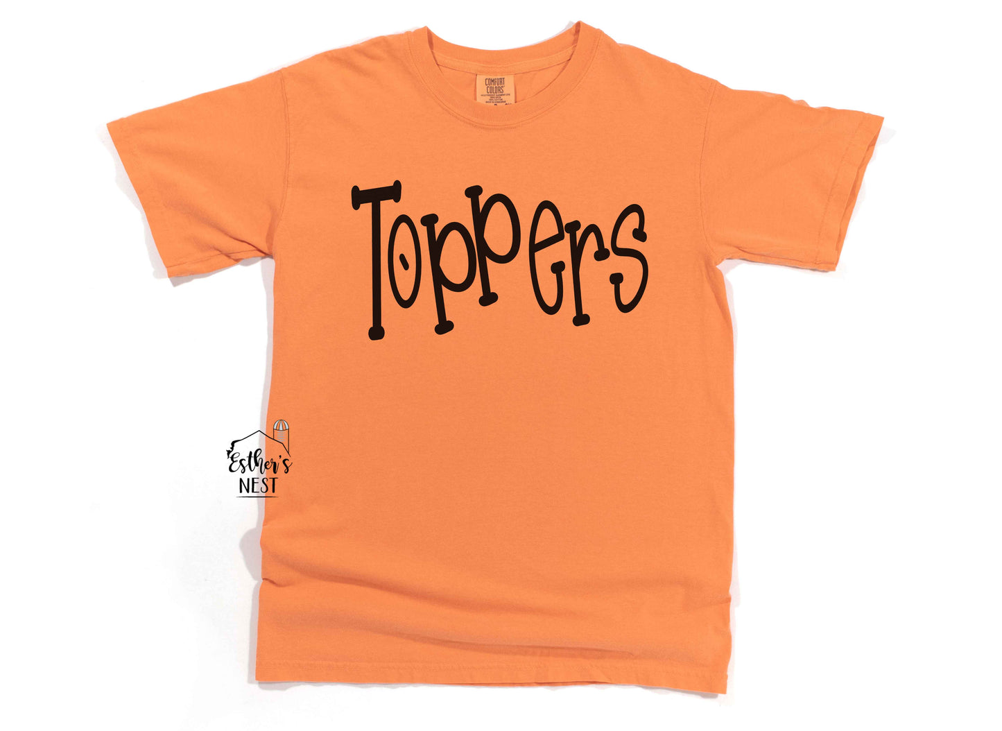 Funky Serif Spirit Wear Adult Tee | Hillsboro Toppers | Spirit Wear Collection