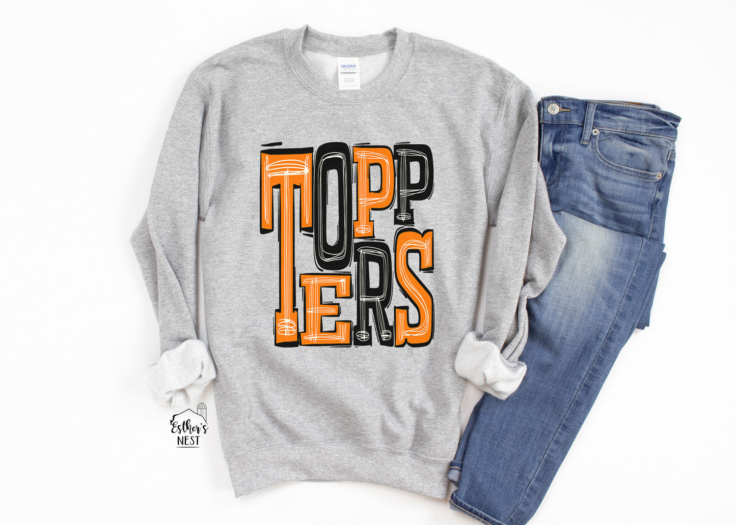 SPORTY MASCOT Spirit Wear Adult Tee | CUSTOMIZEABLE TEAM NAME | Spirit Wear Collection