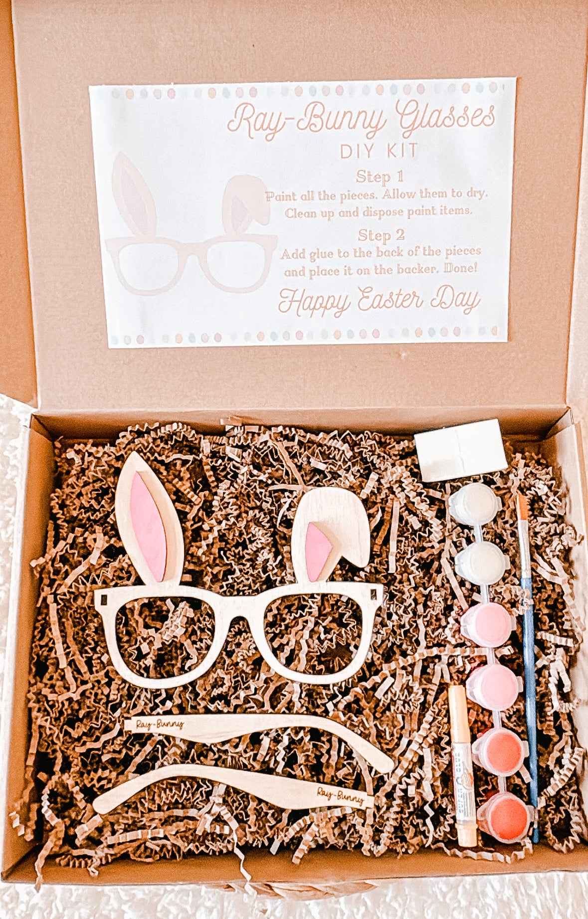 Paint Your Own Ray Bunnies Glasses Kids DIY Kit | DIY Kit | Kids DIY Craft Collection | Easter Collection