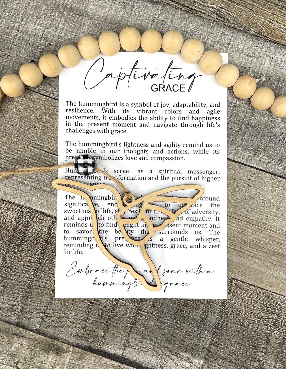 Captivating Grace Hummingbird | The Meaningful Ornament Collection | Christmas Collection
