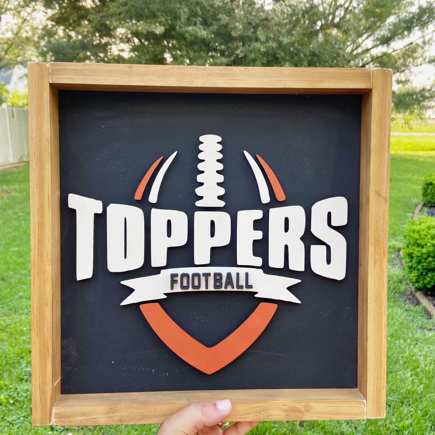 Hillsboro Topper Football Wood Sign | Hillsboro Hiltoppers | Sports Collection