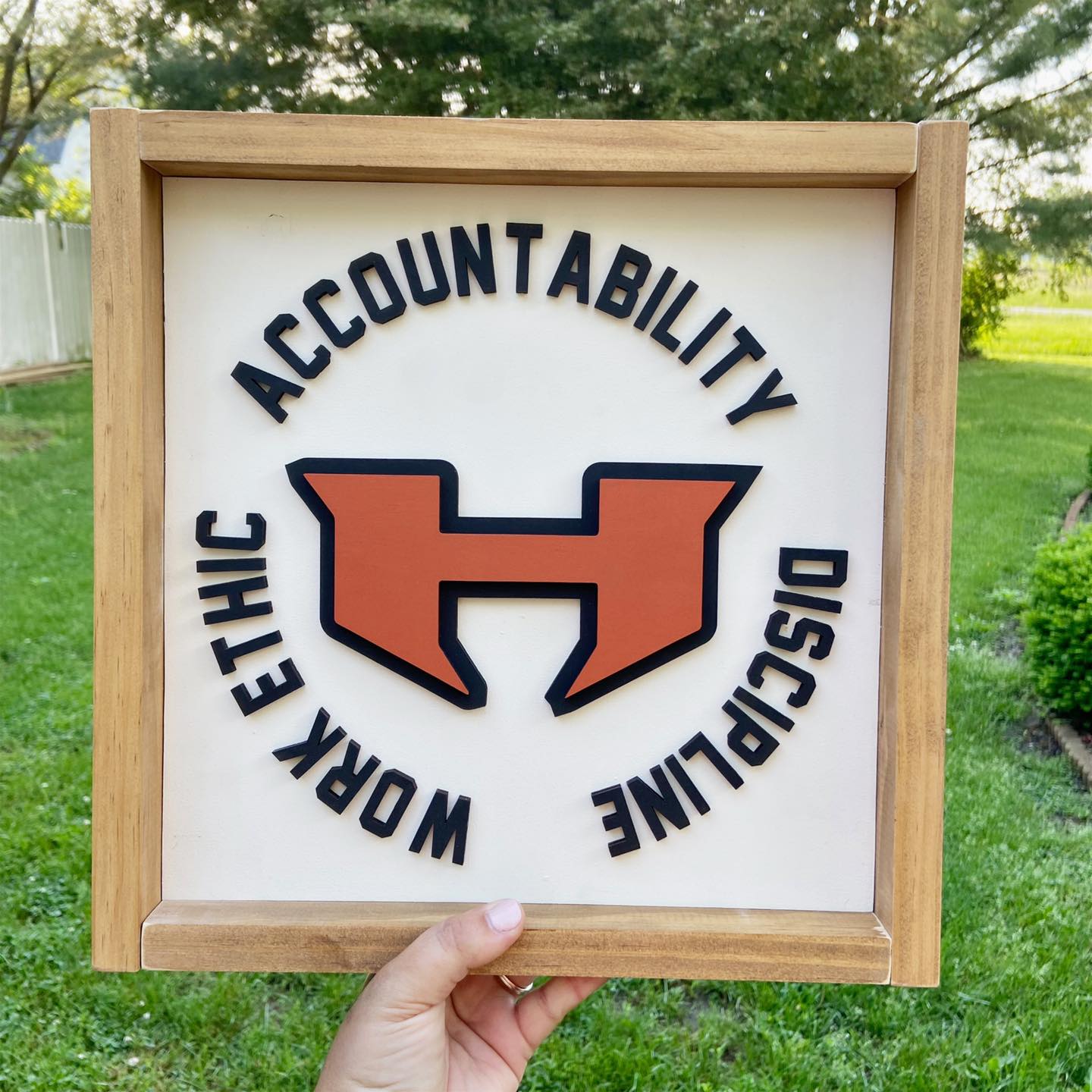 Hillsboro Topper Football Motto Wood Sign | Hillsboro Hiltoppers | Sports Collection