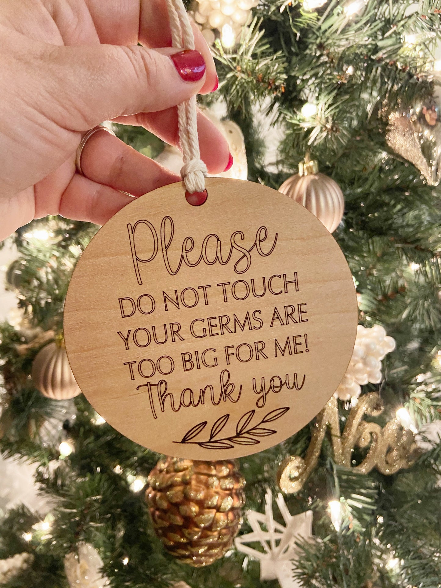 Germs Carseat/Stroller Tag | Christmas Collection | Baby Collection