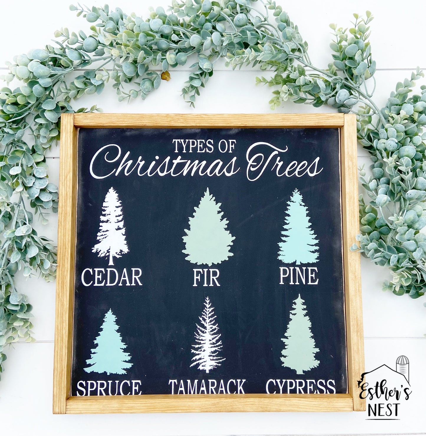 Types of Christmas Trees Wood Sign | Christmas Decor | Home Decor