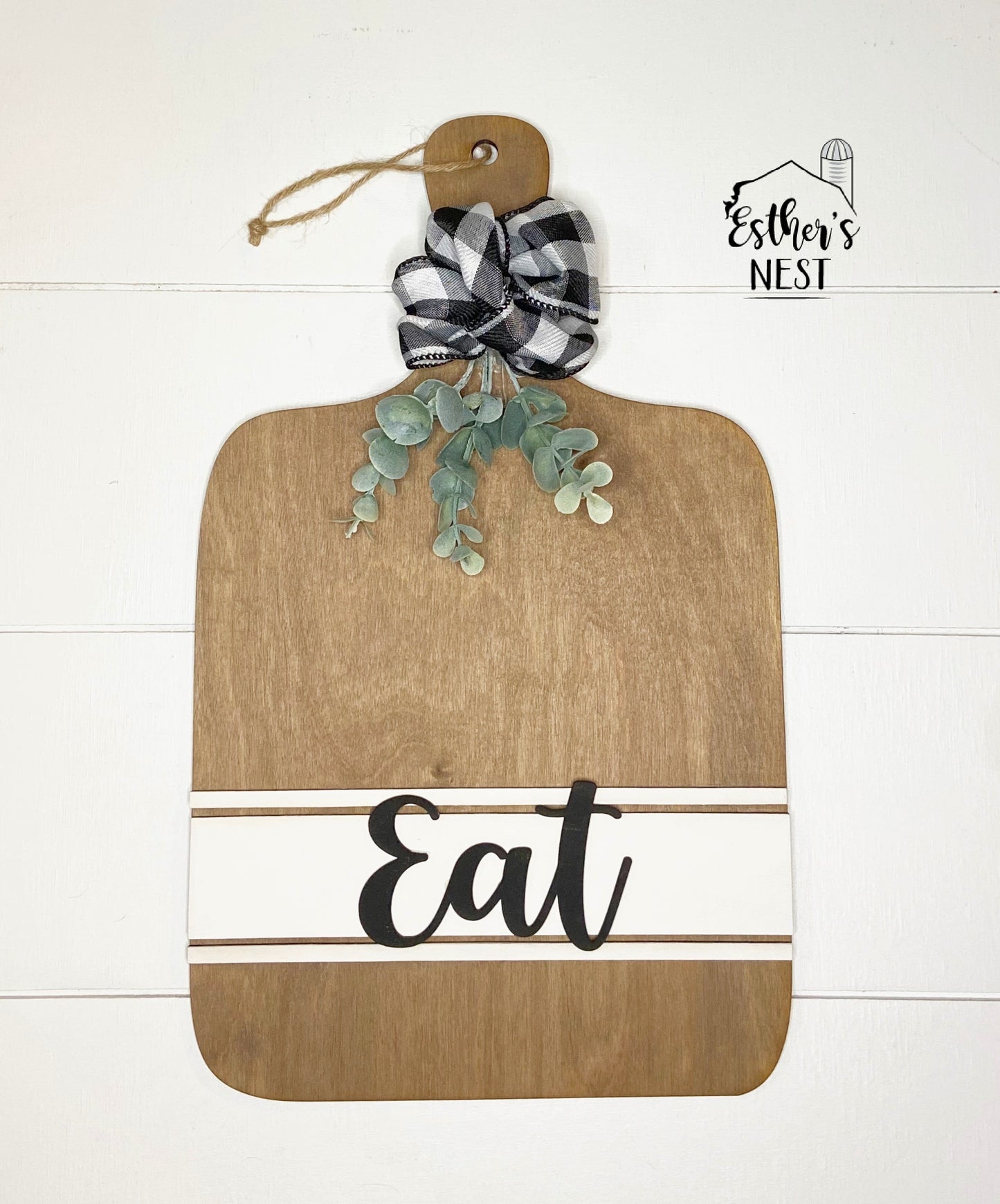 Farmhouse Wood Faux Cutting Board | Wall Decor