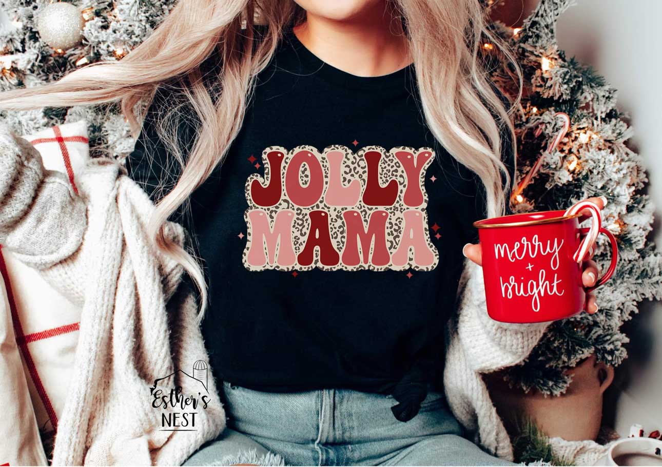 Jolly Mama Adult Tee | Adult Tee Collection | Christmas Collection