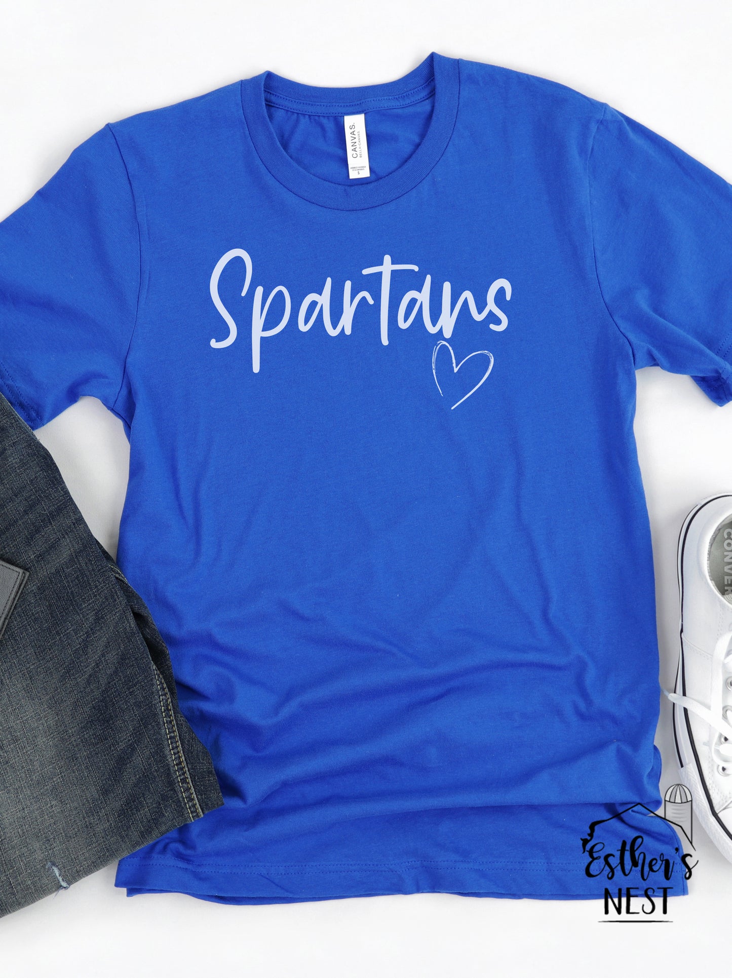 Custom School Spirit Wear Adult Tee | North Greene Spartans | Spirit Wear
