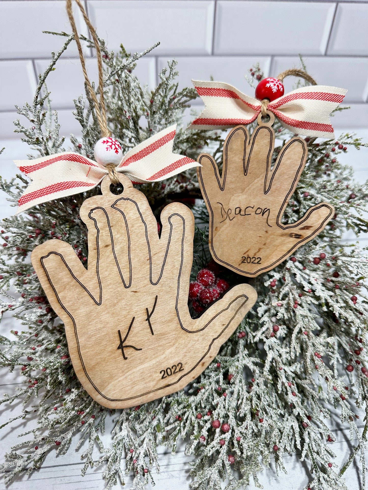 Handprint Christmas Ornament | Christmas Decor