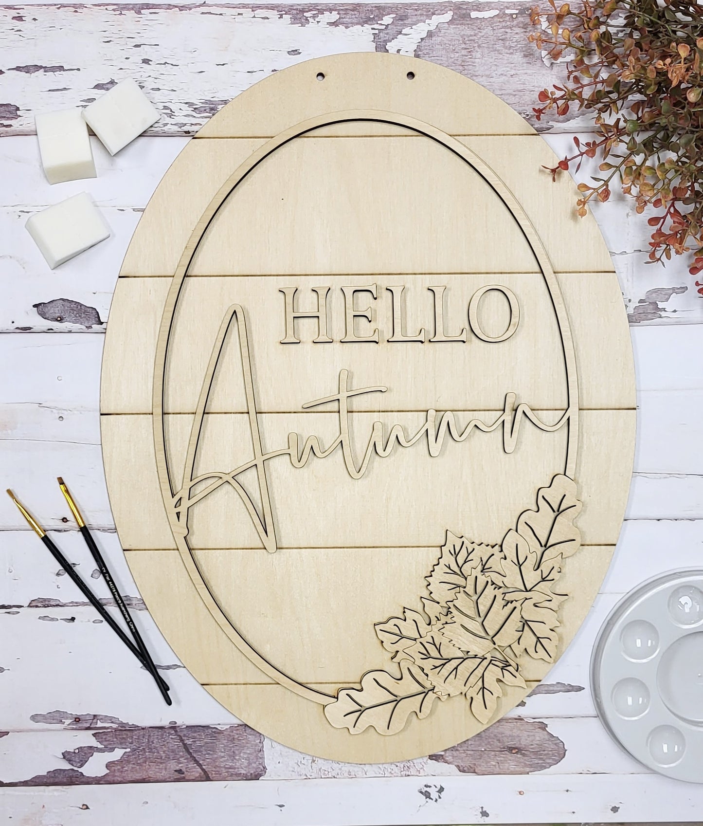 Hello Autumn Door Hanger | Fall Collection | Adult DIY Kit