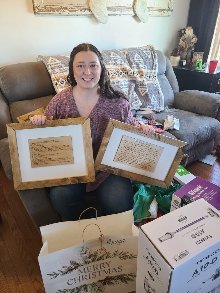 Handwritten Engraved Recipe Signs | Home Decor Collection