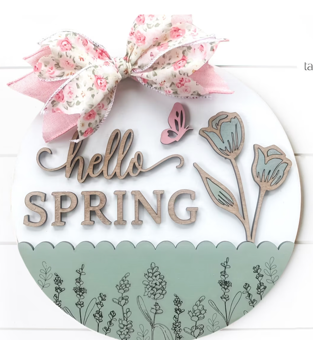 Hello Spring Table Sign | DIY Collection