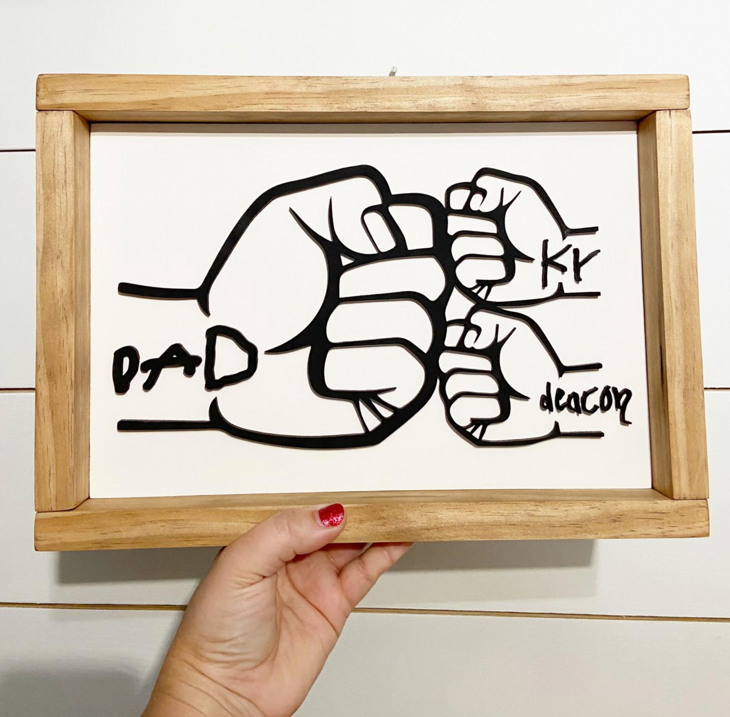 Custom Fistbump Sign | Father's Day Collection | Everyday Collection | Wood Sign Collection