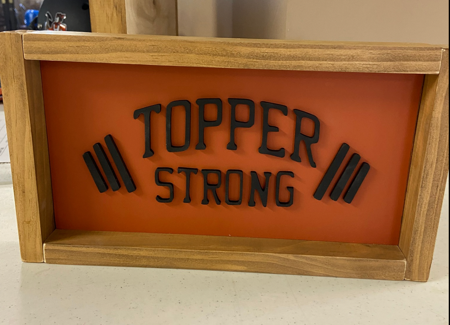 Hillsboro Topper Strong Wood Sign | Hillsboro Hiltoppers | Sports Collection