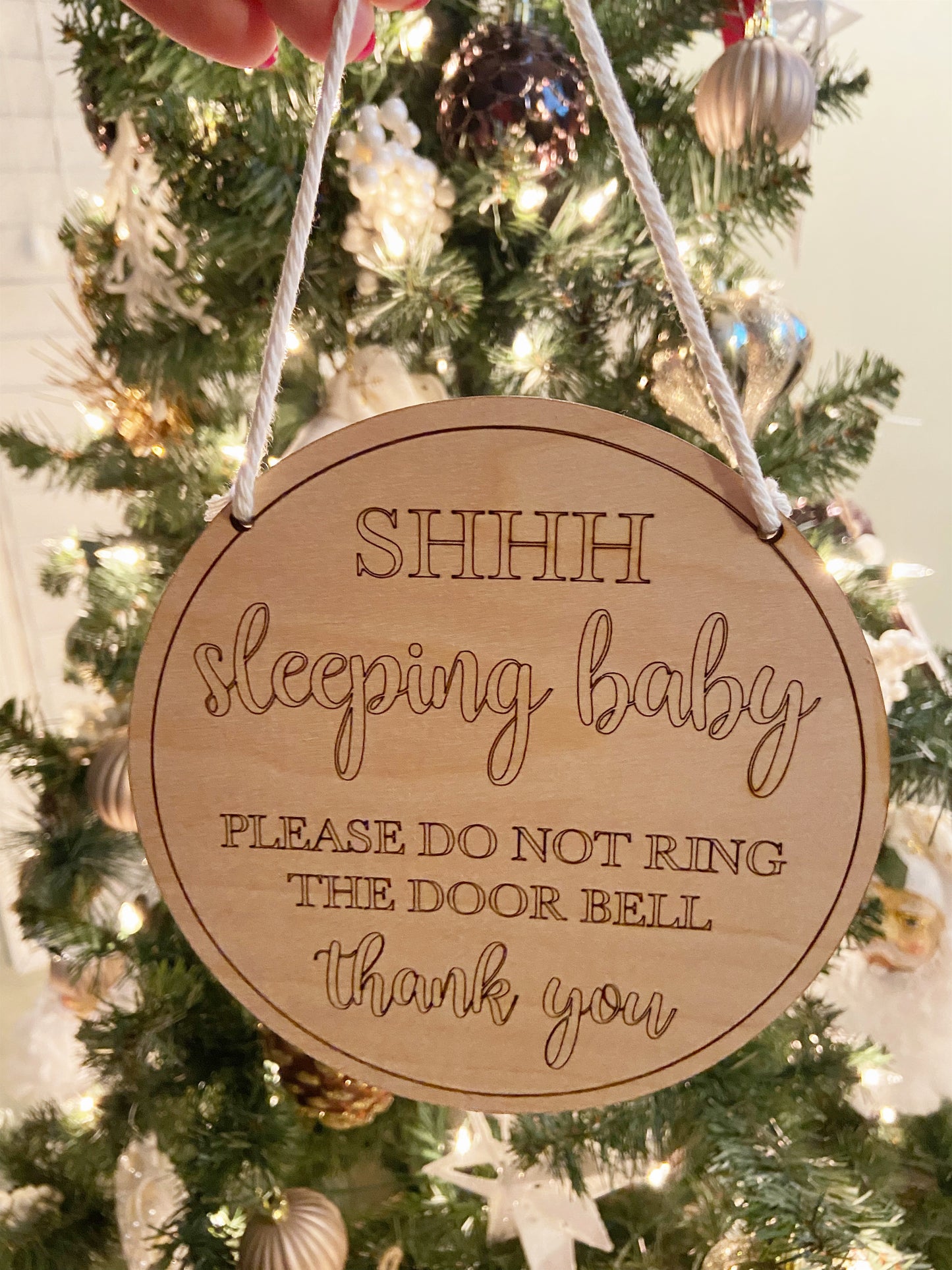 Sleeping Baby Door Tag | Christmas Collection | Baby Collection