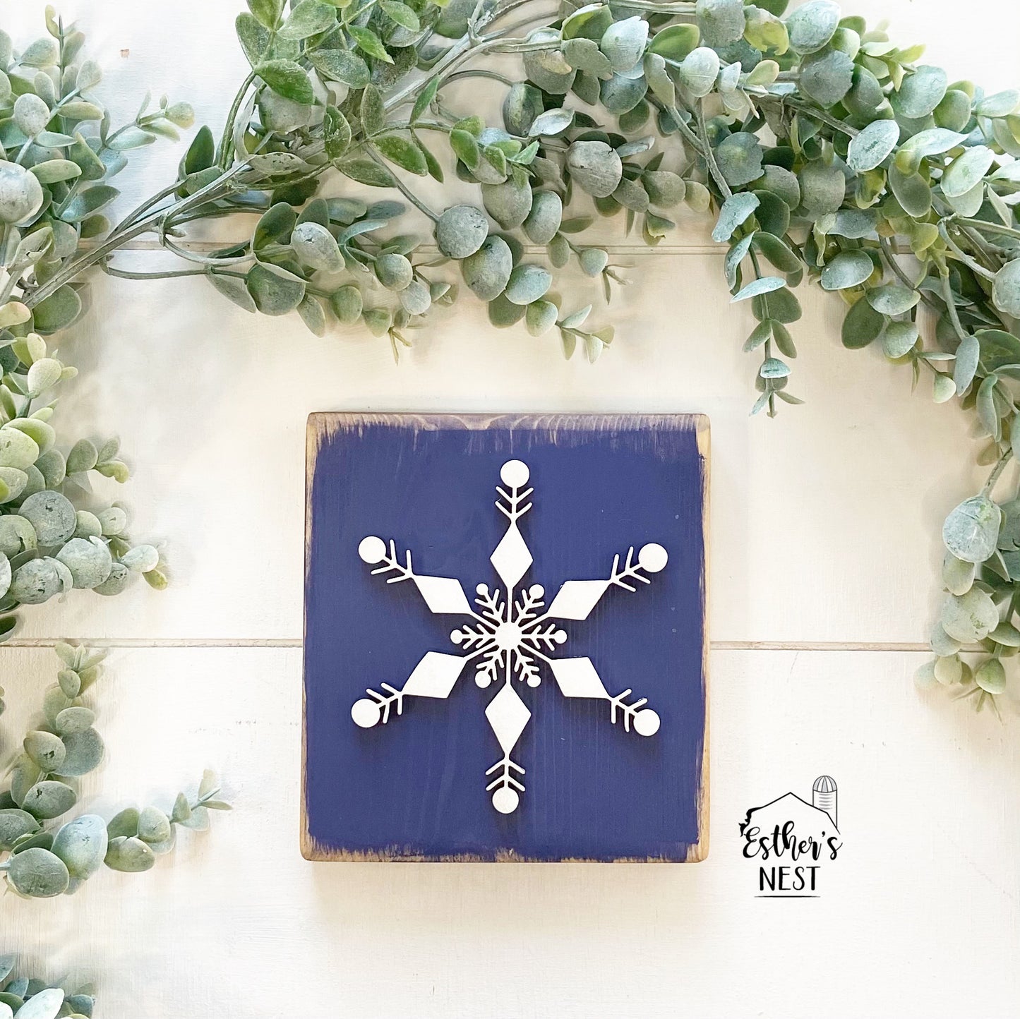 Snowflake Shelf Sitter | Home Decor | Winter Collection
