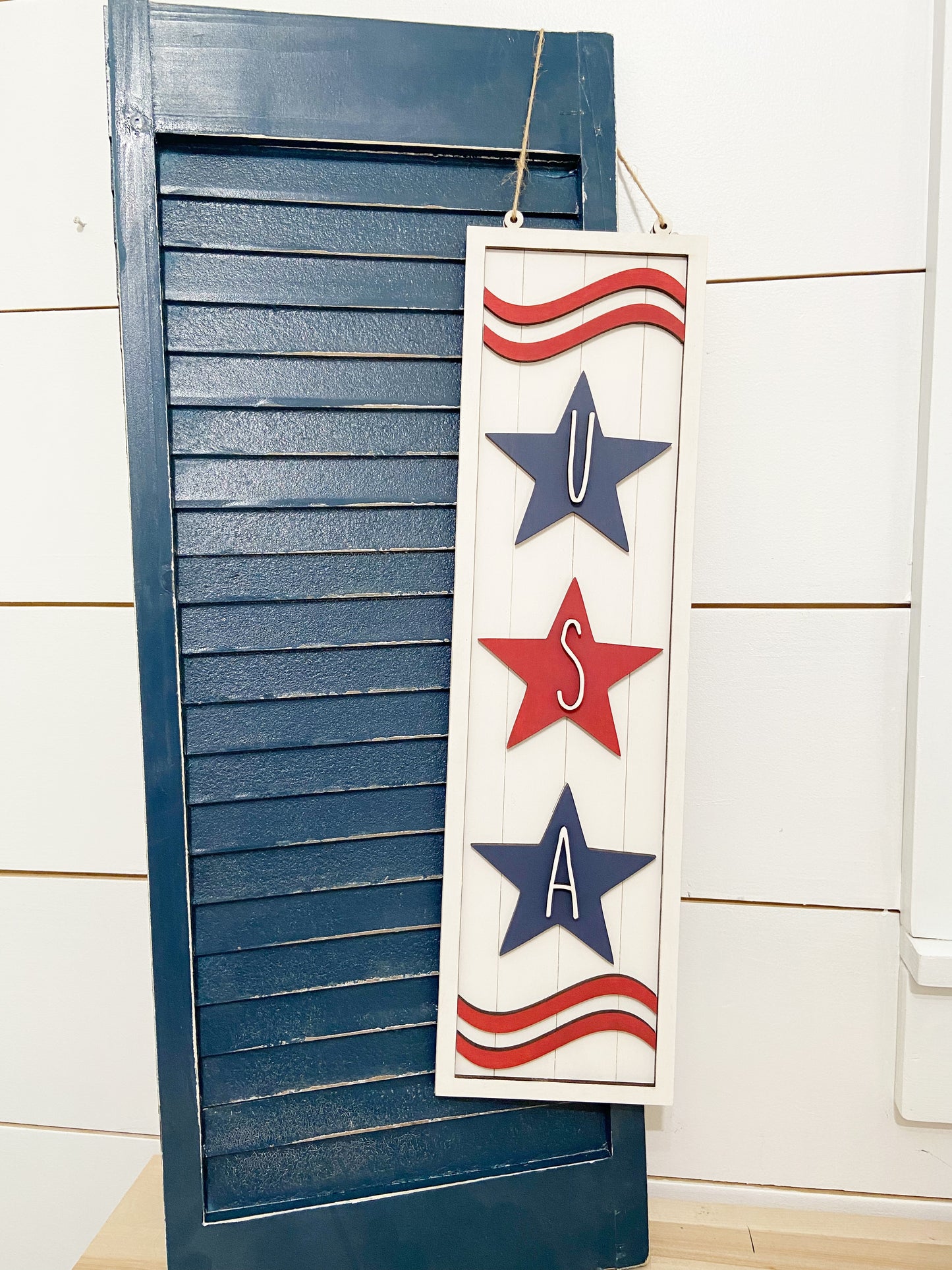USA Hanging Picture | Adult DIY Kit | Patriotic Collection