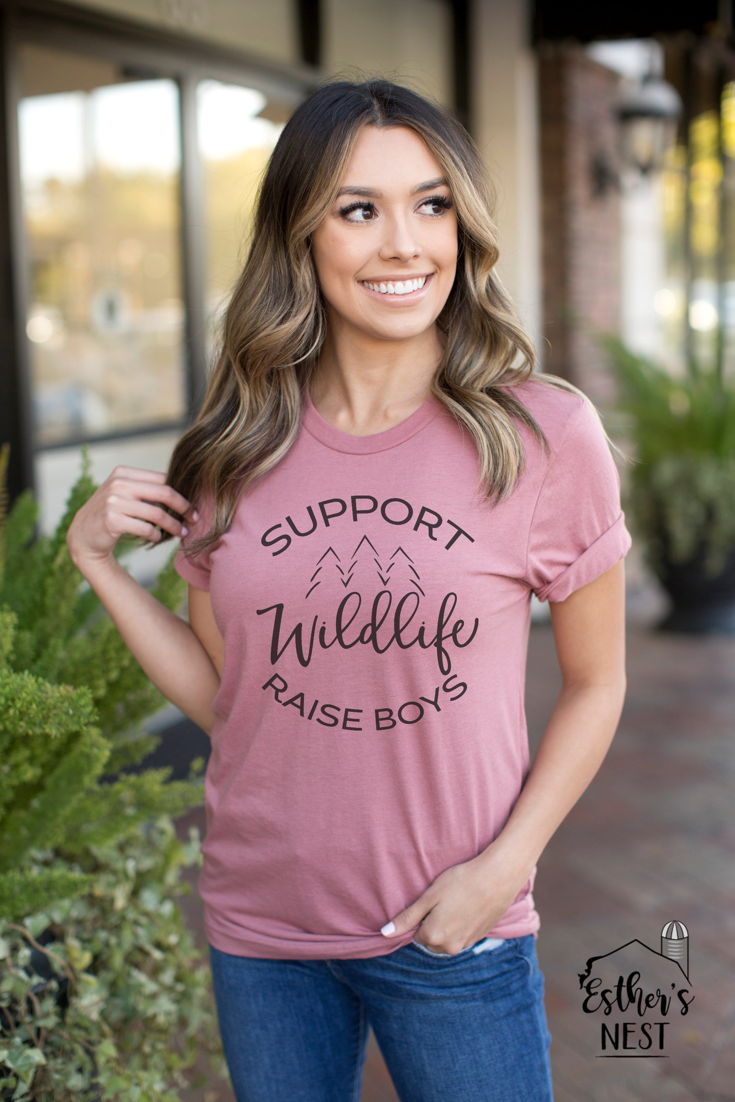 Support Wildlife Raise Boys Adult Tee