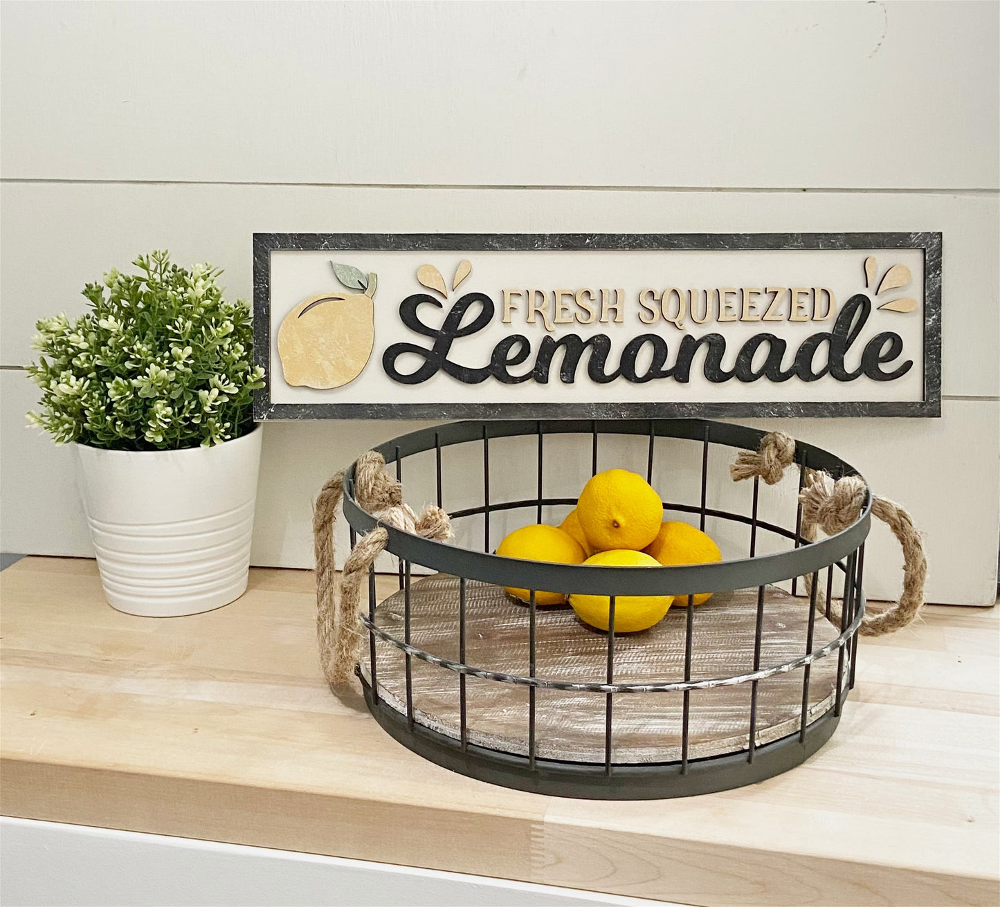 Lemonade 3D Shelf Sign | Home Decor | DIY Collection