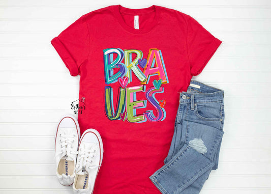 CHEERY Mascot Adult Tee | Nokomis Braves | Spirit Wear