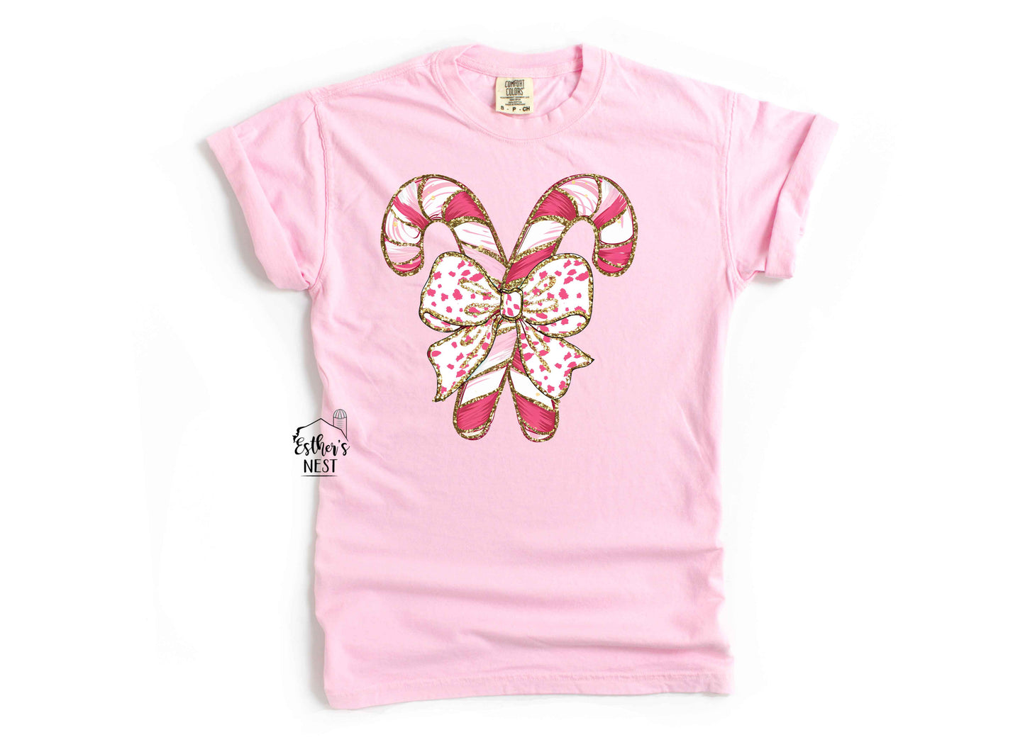 Candy Cane Christmas Tee | Christmas Collection | Adult Tee Collection (Copy)