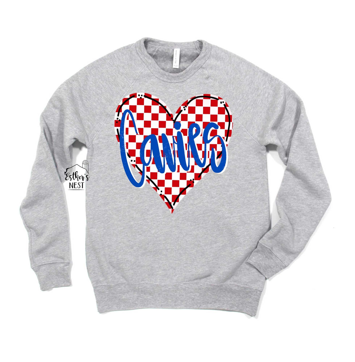 Mascot Heart Spirit Wear Adult Tee | CUSTOMIZEABLE TEAM COLORS | Spirit Wear Collection