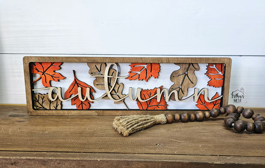 Autumn Leaves Shelf Sitter | Fall Collection