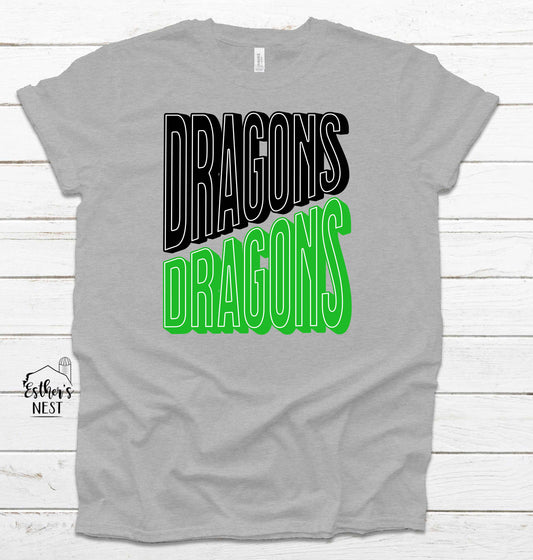 Double Dragon School Spirit Wear Adult Tee | HJHS | Spirit Wear Collection