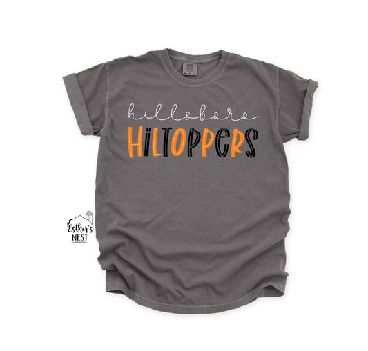 Line Art School Spirit Wear Adult Tee | Hillsboro | Spirit Wear Collection