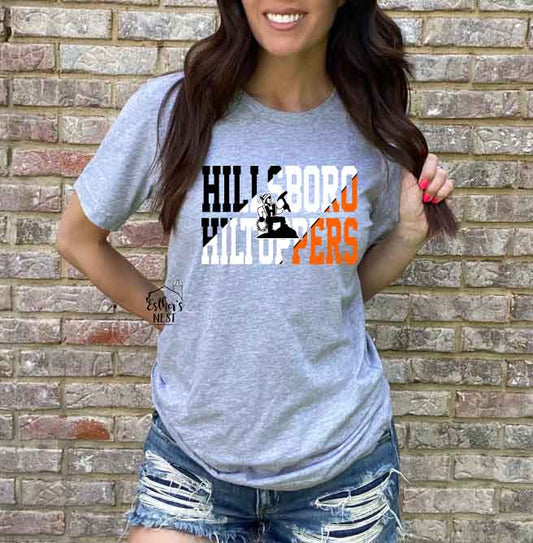 Graphic Mascot Spirit Wear Adult Tee | Hillsboro Toppers | Spirit Wear Collection
