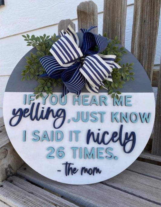 "The Mom" Door Hanger | Door Hanger Collection | Home Decor Collection