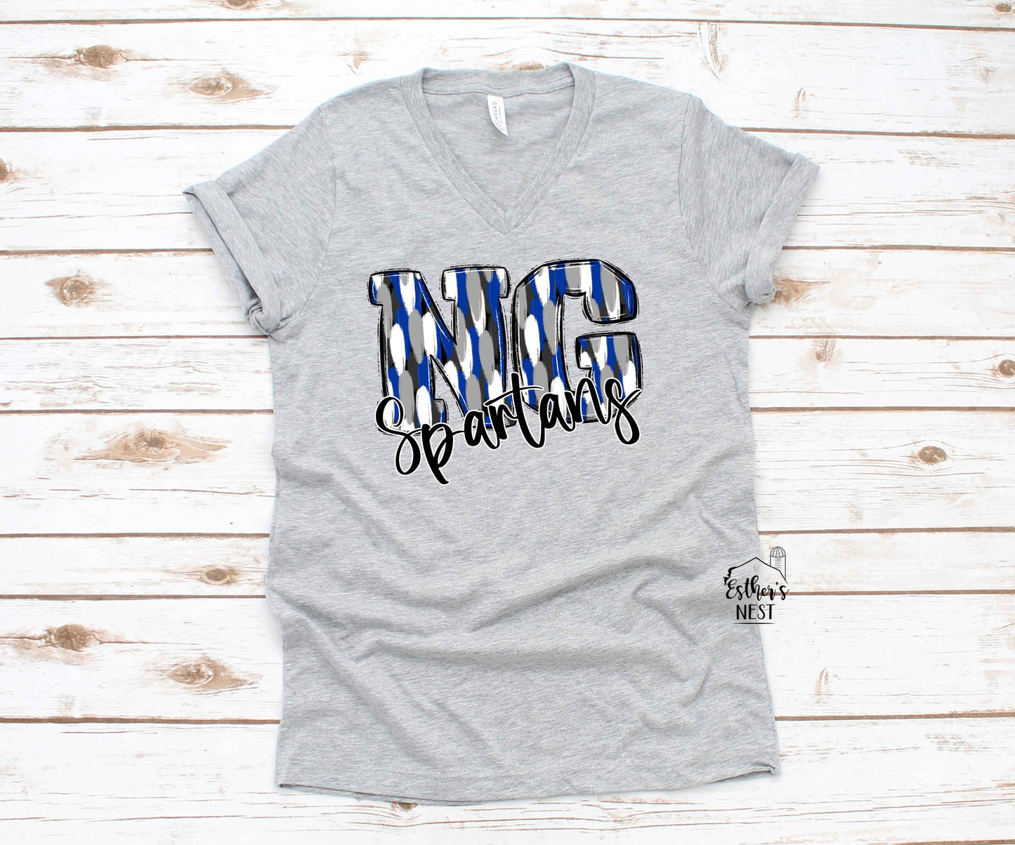 Funky Sport Spirit Wear Adult Tee | NG Spartans | Spirit Wear