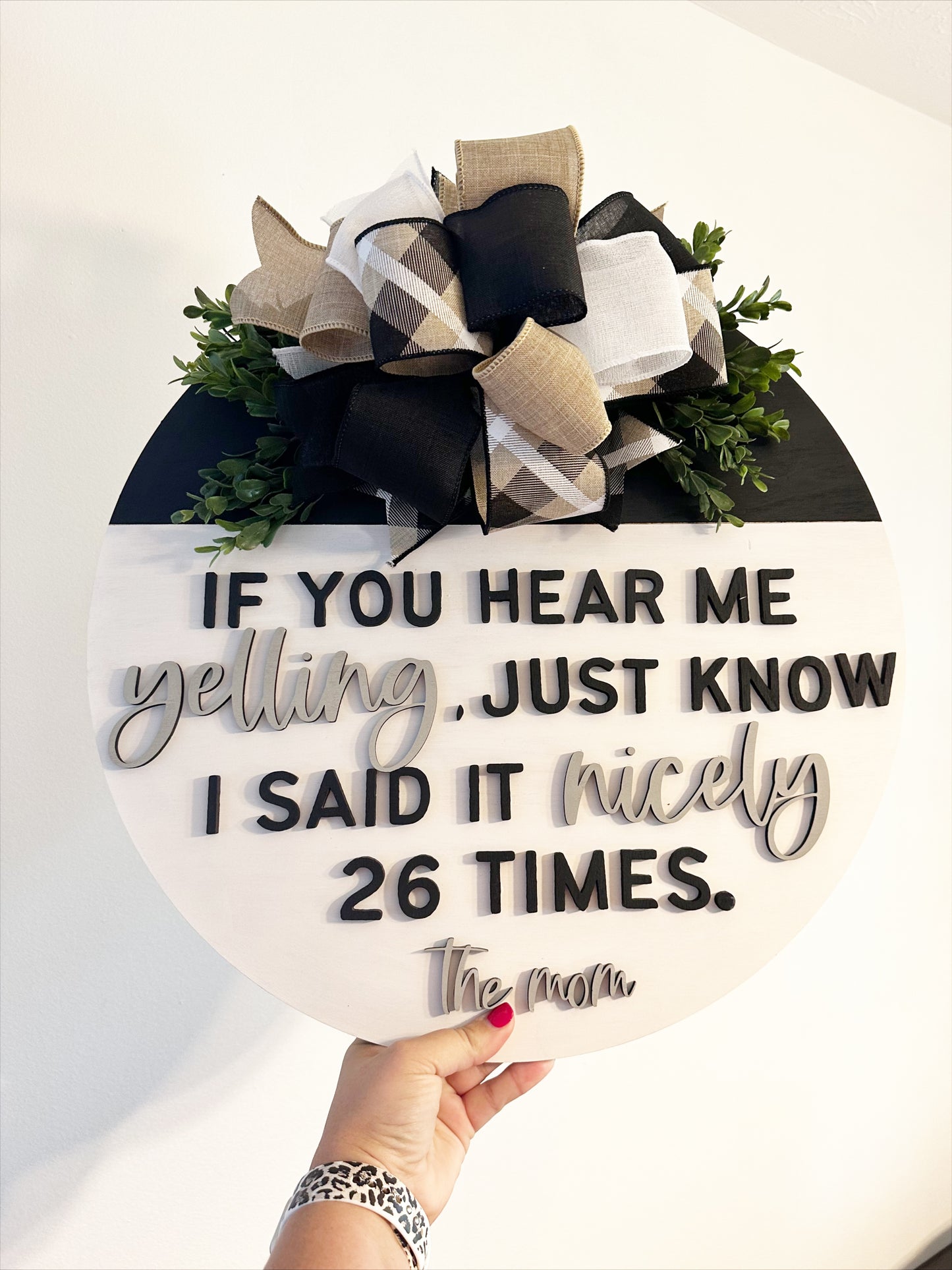 "The Mom" Door Hanger | Door Hanger Collection | Home Decor Collection