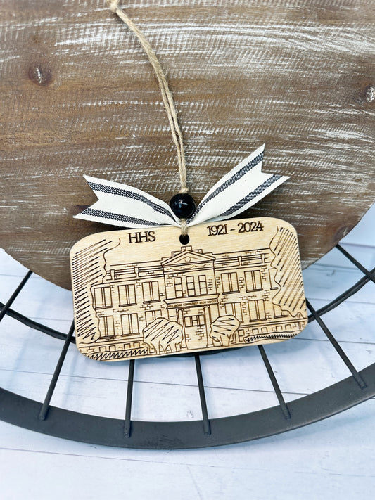 Hillsboro High School Legacy Engraved Ornament | Spirit Wear Collection | Christmas Collection