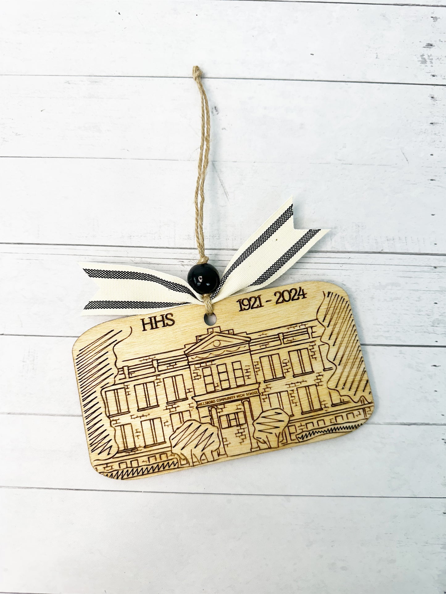 Hillsboro High School Legacy Engraved Ornament | Spirit Wear Collection | Christmas Collection