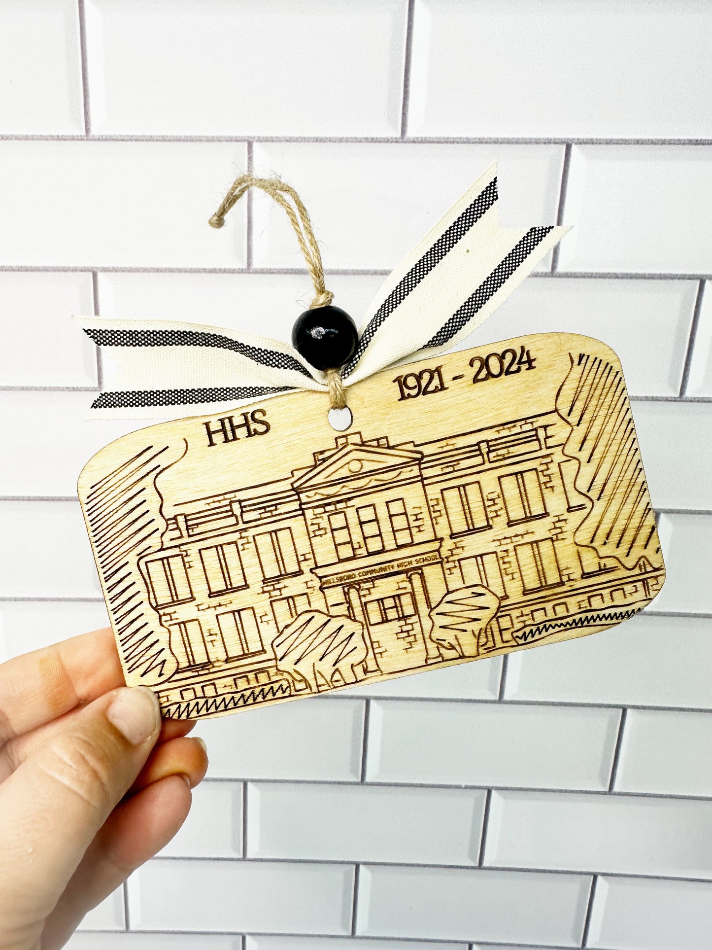 Hillsboro High School Legacy Engraved Ornament | Spirit Wear Collection | Christmas Collection