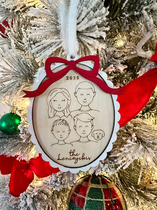2025 Family Portrait Christmas Ornament | Christmas Collection