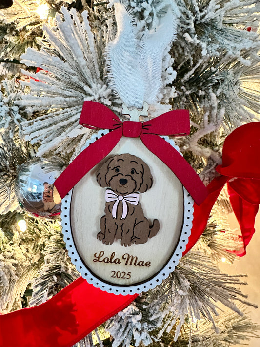 2025 Personalized Pup Christmas Ornament | Christmas Collection