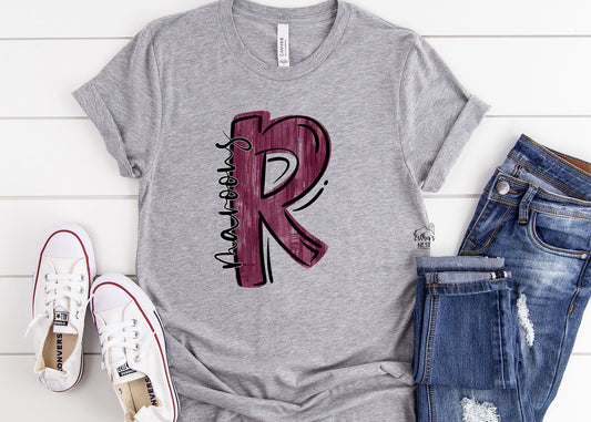 Brushstroke Adult Spirit Tee | Robinson Maroons | Spirit Wear
