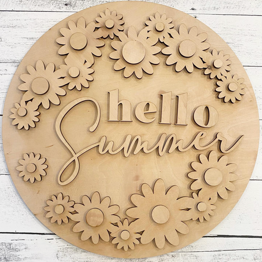 Hello Summer Door Hanger | Door Hanger Collection | Home Decor Collection