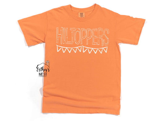 Custom Sketchy School Spirit Wear Adult Tee | Hillsboro Hiltopper | Spirit Wear Collection