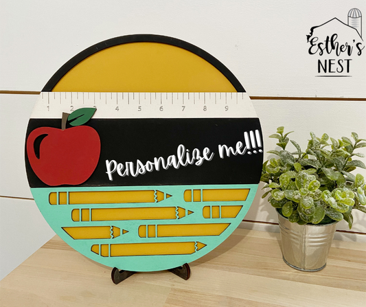 Personalized Classroom Door Hanger or Desk Sign | Adult DIY Collection | Educator Collection