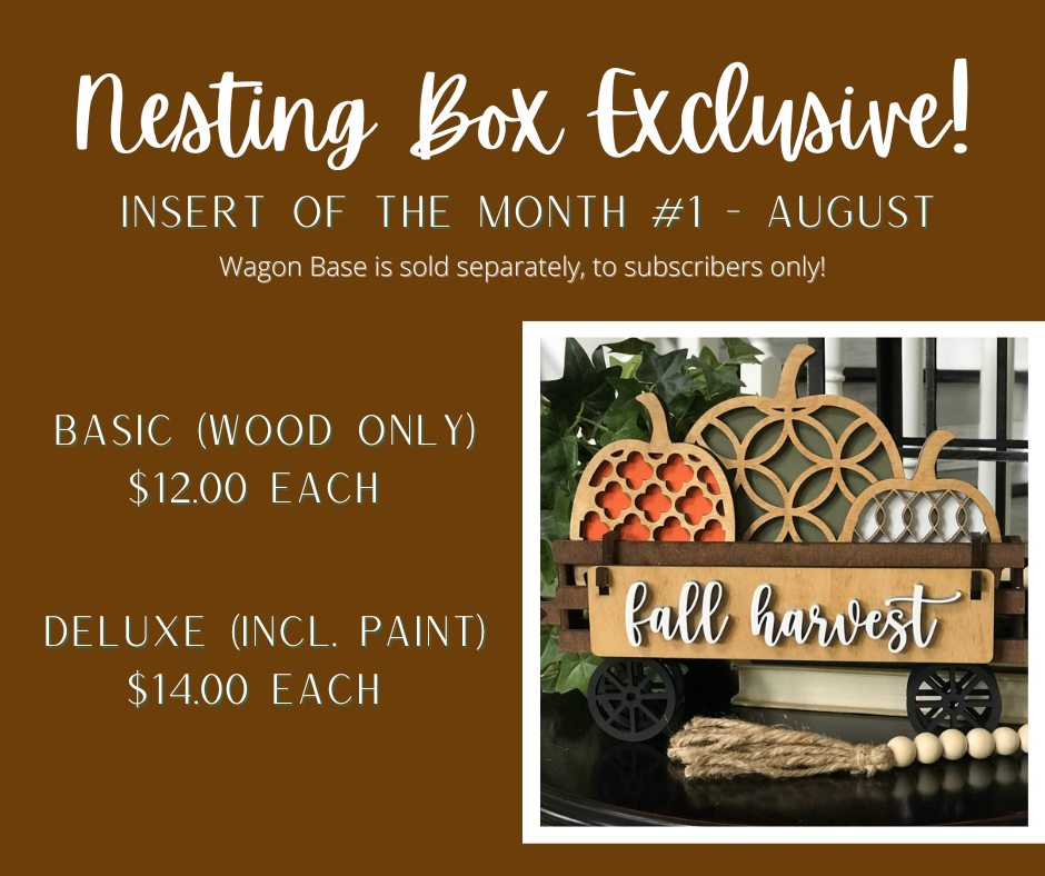 FALL WAGON INSERT OF THE MONTH - AUGUST 2022 NESTING BOX EXCLUSIVE
