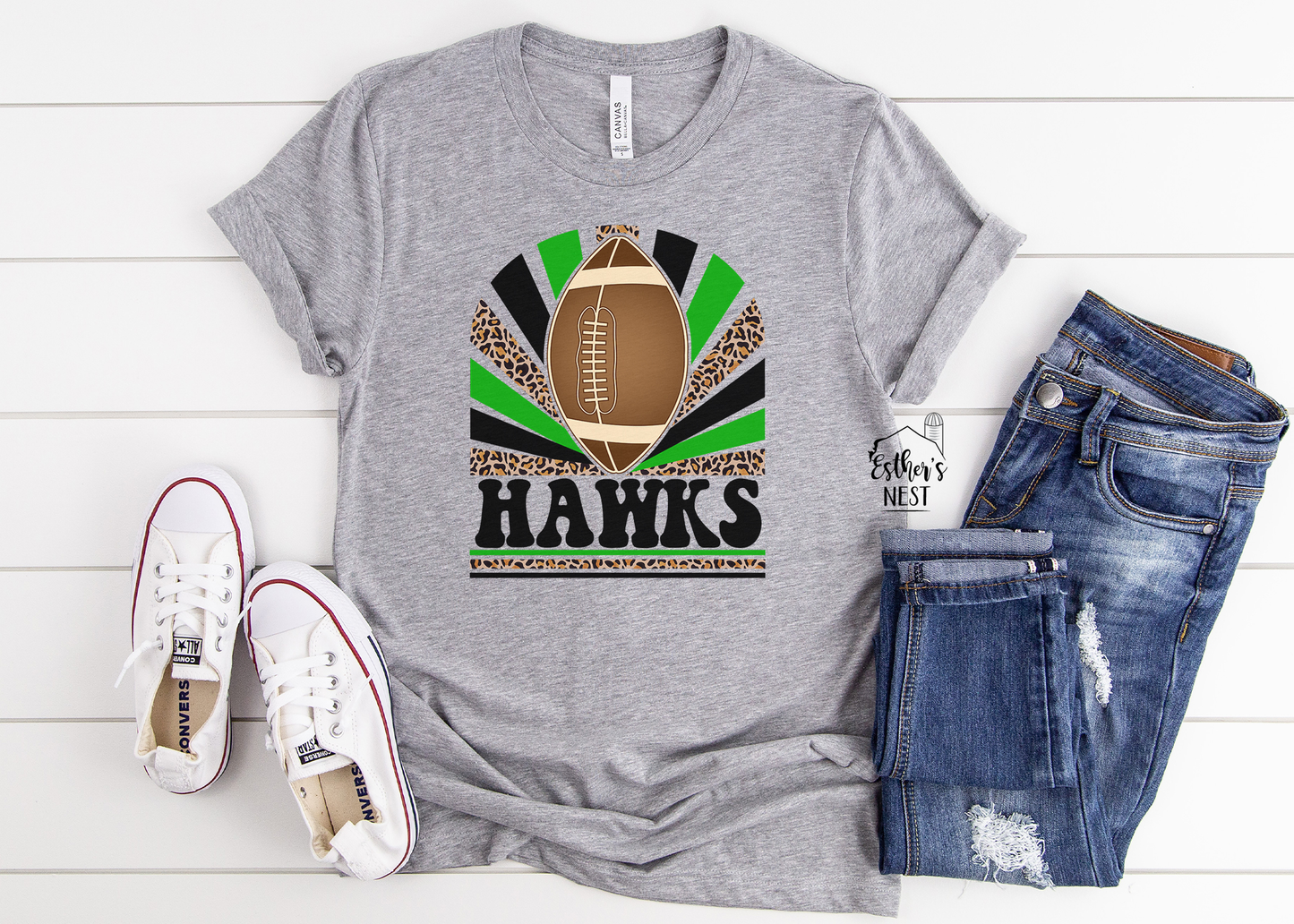 Carrollton Hawks Football Hygee 2022 Fall School Spirit Wear Adult Tee | Carrollton Hawks | Spirit Wear Collection
