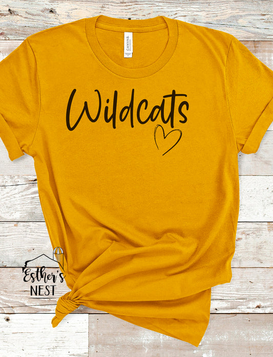 Custom School Spirit Wear Adult Tee | Edinburg Wildcats | Spirit Wear